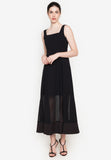 WINSLET DOTTED MAXI DRESS (BLACK) 7902