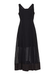 WINSLET DOTTED MAXI DRESS (BLACK) 7902