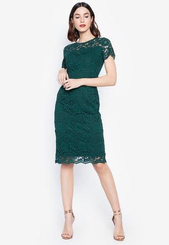 ROSIE LACE DRESS 7517 (GREEN)