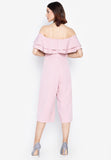 ANDY DOUBLE LAYER OFFSHOULDER JUMPSUIT 7109 (NUDE/PINK)