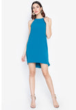 OLIVIA BARE DRESS 7308 (TEAL BLUE)