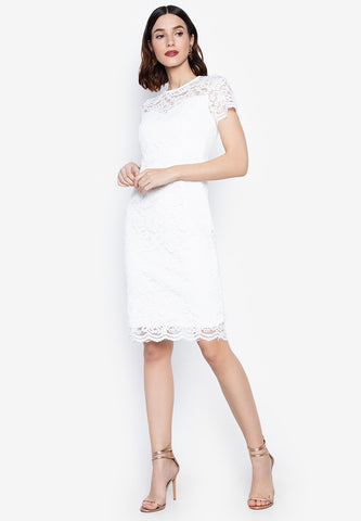ROSIE LACE DRESS 7517 (WHITE)
